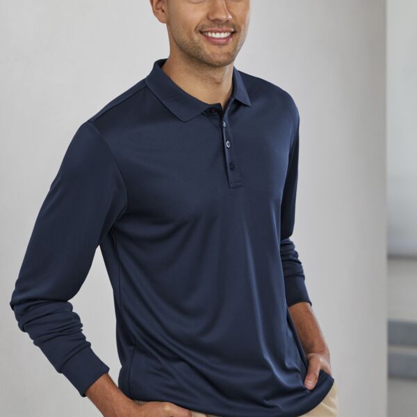 Mens Action Long Sleeve Polo Thumbnail