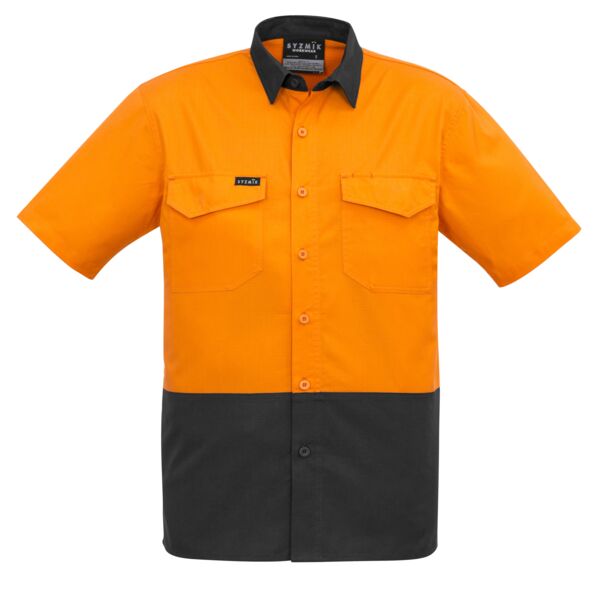 Mens Rugged Cooling Hi Vis Short Sleeve Shirt Thumbnail