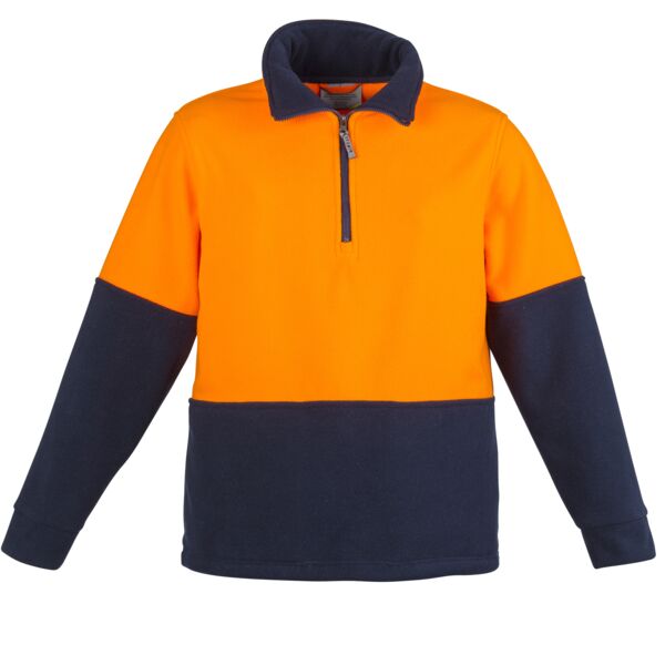 Unisex Hi Vis 1/2 Zip Polar Fleece Pullover Thumbnail