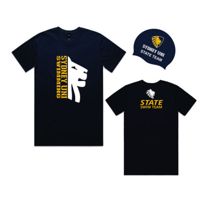 State Team - Ladies Tee + swim cap Thumbnail